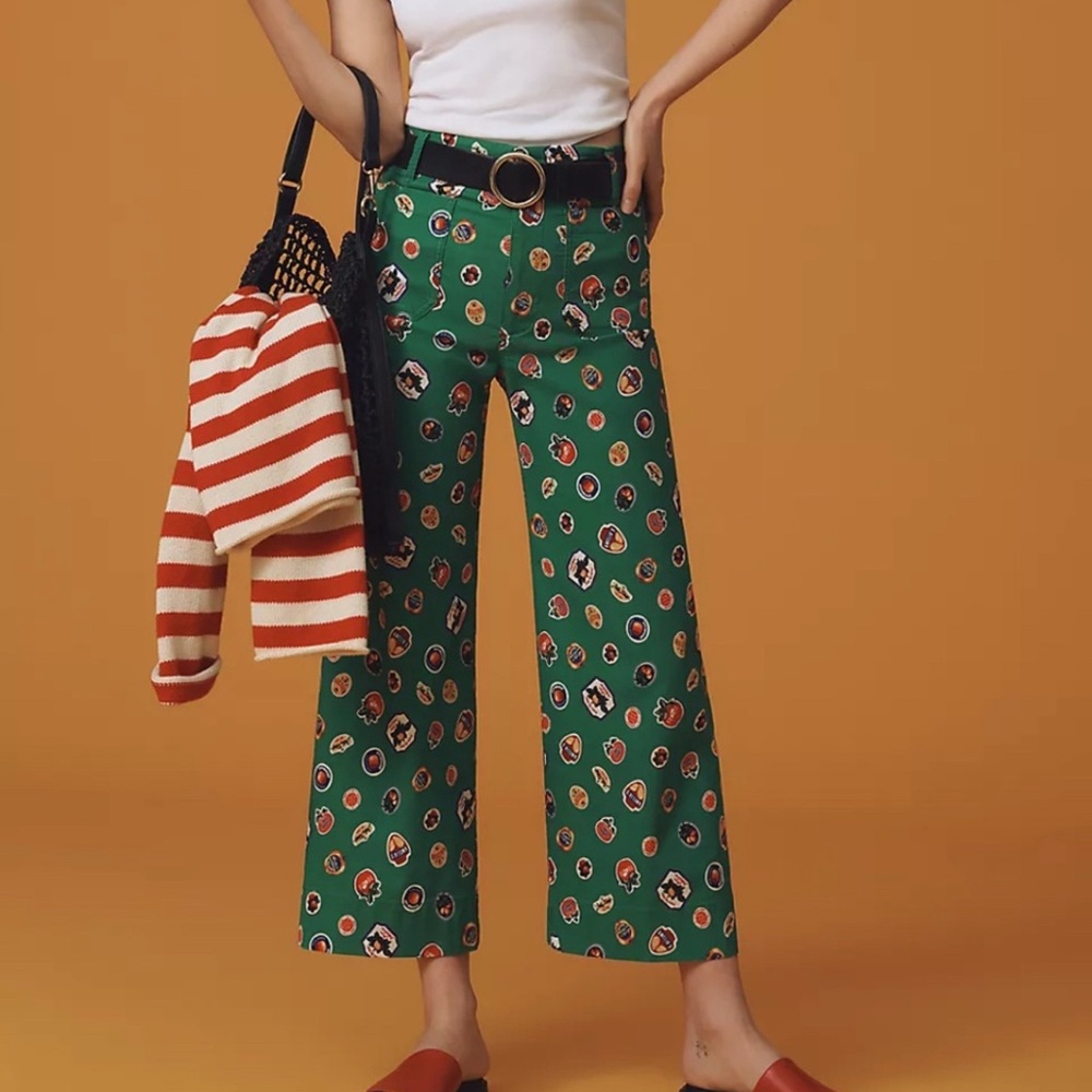 Maeve Green Cropped Ankle Pants Multiple Sizes available
